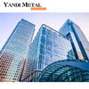 Sun waterproof custom colored silver glass aluminum curtain wall louvers exterior alloy exterior trim