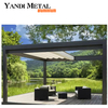 Aluminum manual pergola modern luxury outdoor pergola Shutters roof waterproof metal garden pergola