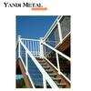 Modern design Outdoor balcony stairs Aluminum fence handrail railings Metal aluminum glass railings