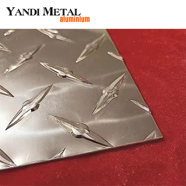 Custom checkered embossed diamond tread panel aluminum plate
