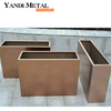Powder Paint Garden Small tree Aluminum flowerpot Custom outdoor decorative aluminum flowerpot box