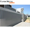 Easy to assemble classic design galvanized steel full privacy modern security fence