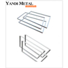 Anodized matte silver white die casting process aluminum frames used for led advertising signs display screen frame