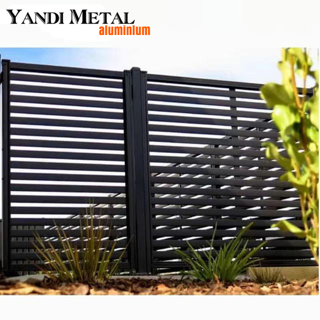 High quality home garden decoration outdoor aluminum fence Modern residential farm fence plate aluminum profile