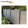 Newly designed Garden courtyard waterproof assembled slatted fence Security privacy Aluminum alloy metal fence Louvre fence