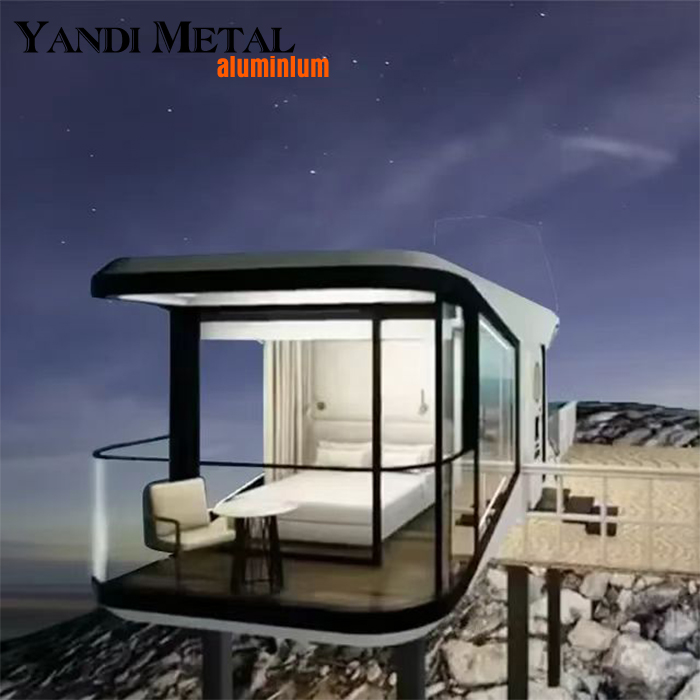 Customizable prefabricated houses with modern mobile modular prefabricated steel structures support hotel space capsule houses