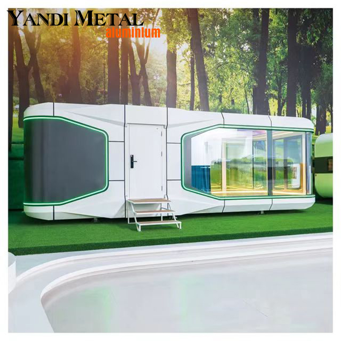 Modern style Smart Camping mobile family space capsule with hotel voice-activated curtains