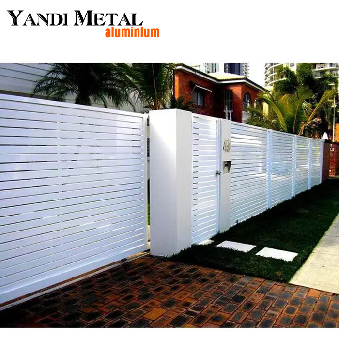 Wholesale decorative garden courtyard house fence privacy cheap wood plastic composite small metal plate