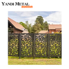 High quality decorative garden patio house fence laser-cut WPC panels