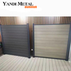 Modern custom aluminum-plastic sliding fence gate, front design outdoor home