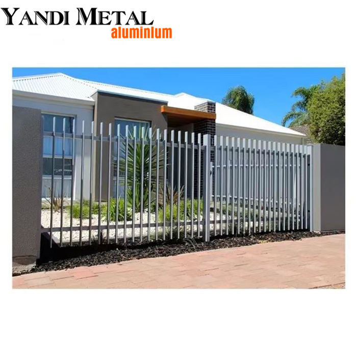 New privacy home second-hand aluminum leaf fence building outdoor composite fence aluminum