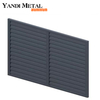 Yandi Factory directly supplies outdoor aluminum strip fence panels for private garden aluminum fences