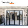 Factory custom exterior panoramic patio double fold slide and swing aluminum barrier popular