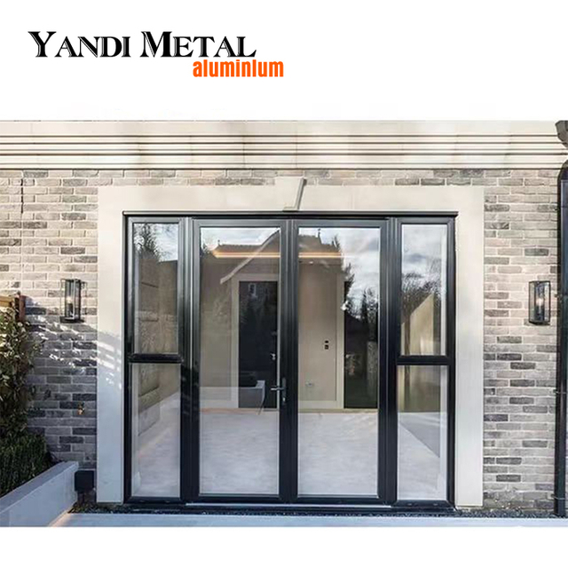High quality American standard hot break aluminum double fold folding accordion aluminum doors