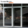 Factory custom exterior panoramic patio double fold slide and swing aluminum barrier popular