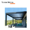 3×3 3×4 4×6 4×8 Balcony Metal Luxury modern waterproof garden Automatic waterproof outdoor aluminum pavilion pergola cover system