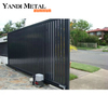 Modern style residential pedestrian entrance Aluminum door driveway Swing slats sliding aluminum privacy door