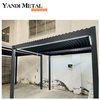Custom modern pergola Aluminum outdoor electric aluminum outdoor waterproof louver pergola and gazebo