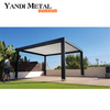 New lightweight aluminum shutter pergola automatic outdoor garage telescopic aluminum pergola