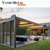 Exterior 3*3 3*4 awning Aluminum louver pergola Pavilion Electric Electric waterproof bioclimatic pergola roof kit