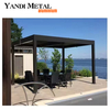 4*6 garden exterior leisure bioclimatic adjustable gazebo Louver roof Electric aluminum pergola Waterproof aluminum pergola