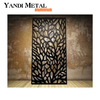 Decorative outdoor laser cut aluminum metal garden privacy folding screen perforated metal screen panel