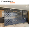 Interior decoration laser cutting metal partition screen Custom metal panel Outdoor aluminum laser cutting screen