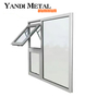 Aluminum casement Windows for apartments and hotels Tempered glass Windows Aluminum window frame folding Windows