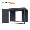Aluminum glass roof pavilion awning system, aluminum glass roof skylight structure roof glass awning