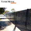 Garden Metal Aluminum Louver Fence System Durable Aluminum Louver fence Custom louver slatted fence panels