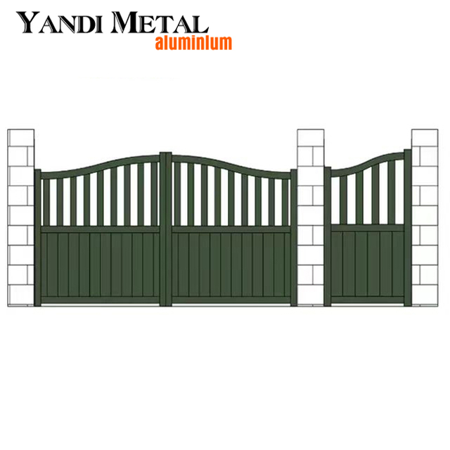 Aluminum revolving door Driveway welded metal aluminum welding door design Automatic revolving door Electric double sliding door