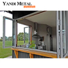 Fashion style factory direct double glazed aluminum balcony vertical casement window