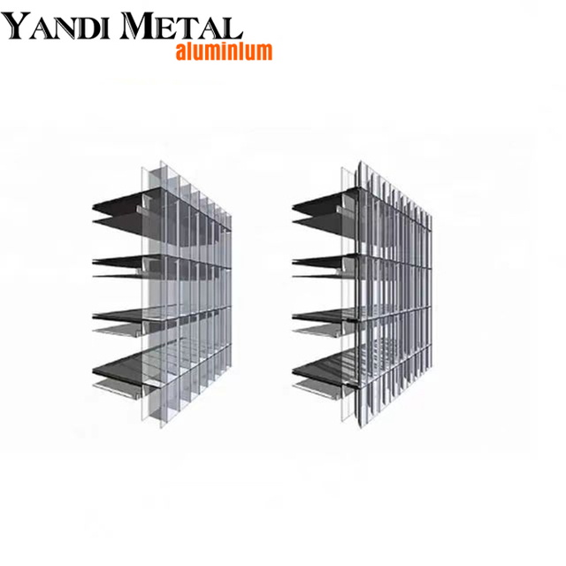 High quality tempered glass building exterior curtain wall window unit system aluminum glass curtain wall