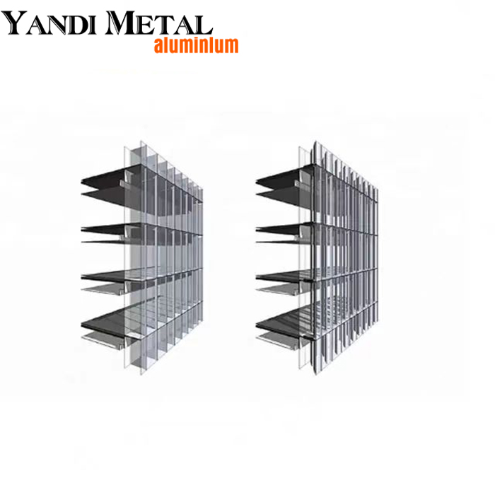 High quality tempered glass building exterior curtain wall window unit system aluminum glass curtain wall