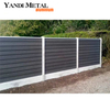 DIY home wpc fence composite wood waterproof UV protection outdoor garden wood fence