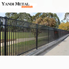 Aluminum fence panel powder-coated metal Privacy fence Residential outdoor garden pool fence aluminum