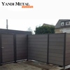 Newly designed Garden courtyard waterproof assembled slatted fence Security privacy Aluminum alloy metal fence Louvre fence