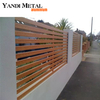 Garden waterproof aluminum horizontal slat fence Screen louver fence Panel garden fence