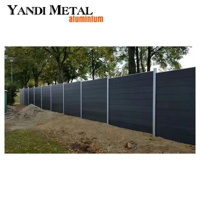Yandi factory aluminum wood plastic garden fence