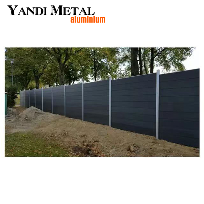 Yandi factory aluminum wood plastic garden fence