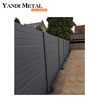 Black fence aluminum alloy glass fence posts slat fence panels for gardens and homes at low prices