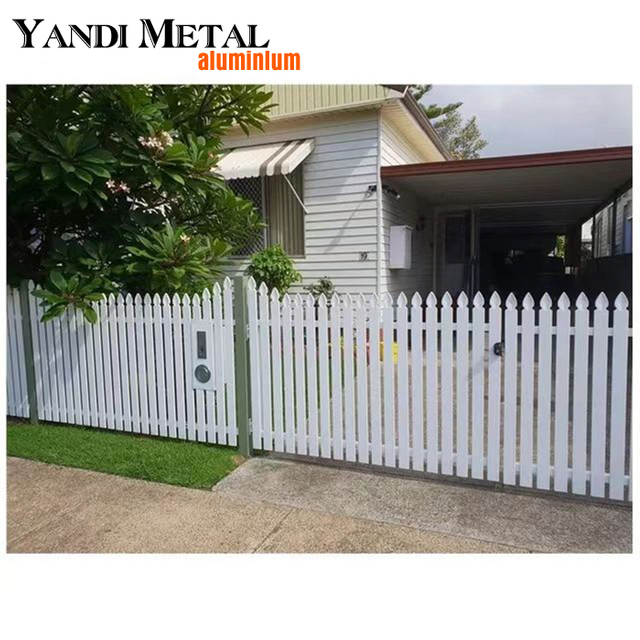 Easy to install low maintenance aluminium garden fence profile network for home outdoors