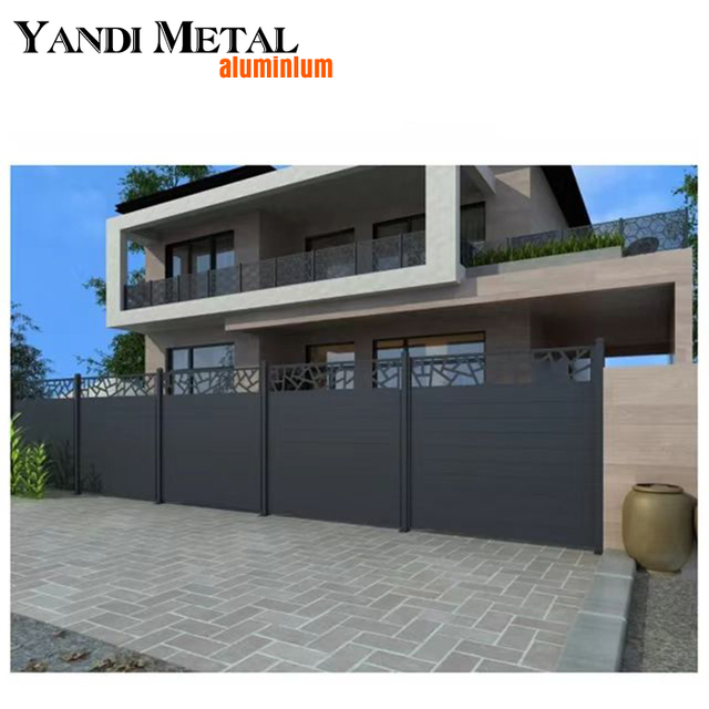 Yandi Manufacturers newly designed aluminum fence plate garden fence plate Cheap metal fence plate aluminum
