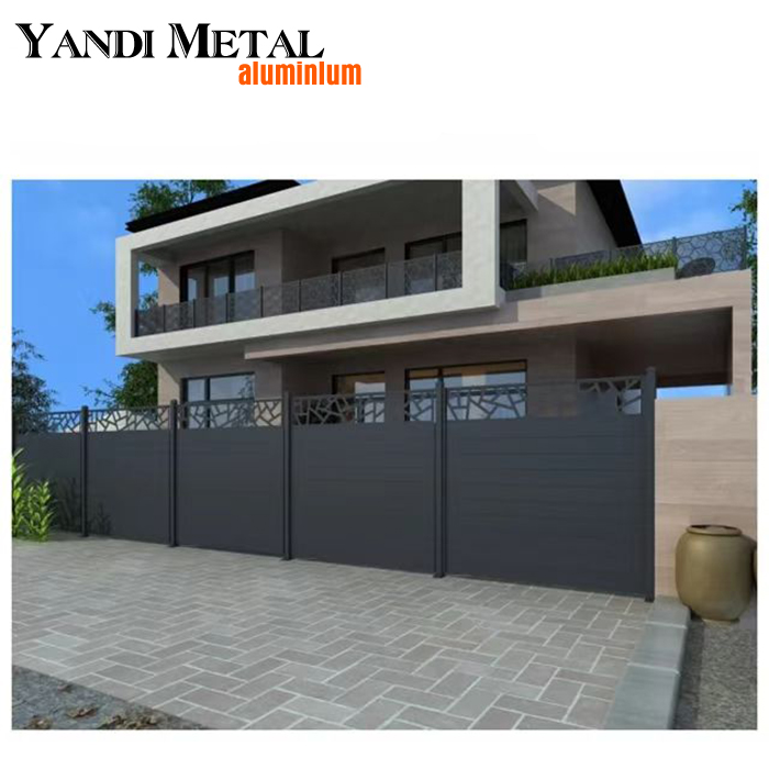 Yandi Manufacturers newly designed aluminum fence plate garden fence plate Cheap metal fence plate aluminum