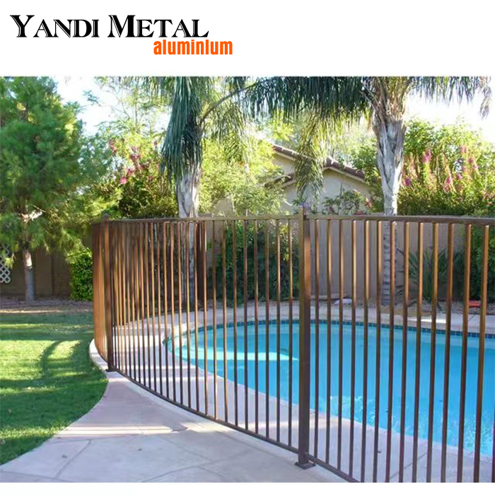 Decorative security fence Garden fence Aluminum Modern metal fence aluminum quality is good