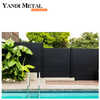 Newly designed privacy aluminum composite fence Aluminum horizontal fence panels for gardens and swimming pools