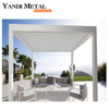 Outdoor electric metal waterproof aluminum canopy Garden gazebo sunshade louver roof aluminum pergola