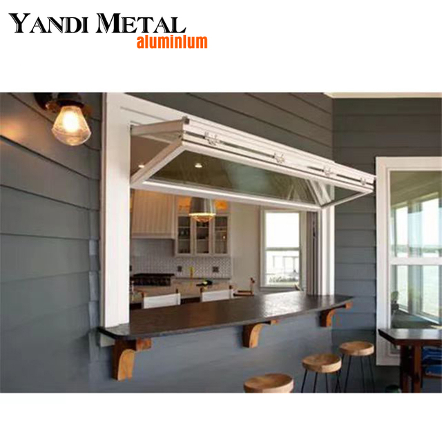 Wholesale custom aluminum frame double glazing metal glass folding window aluminum casement window