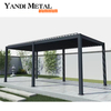 Hot selling new pergola aluminum outdoor shade shutters Chinese pergola roof shutters waterproof