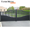 Electric aluminum door automatic motor sliding sliding door residential aluminum driveway door cantilever system